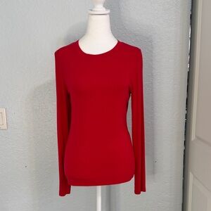 LOFT Vibrant Red Long Sleeve Top